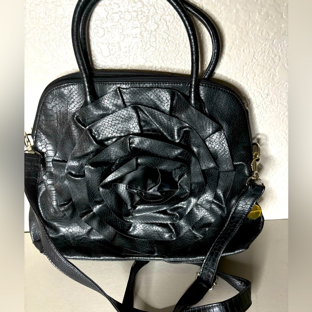 Big Buddha Black Rose Shoulder bag